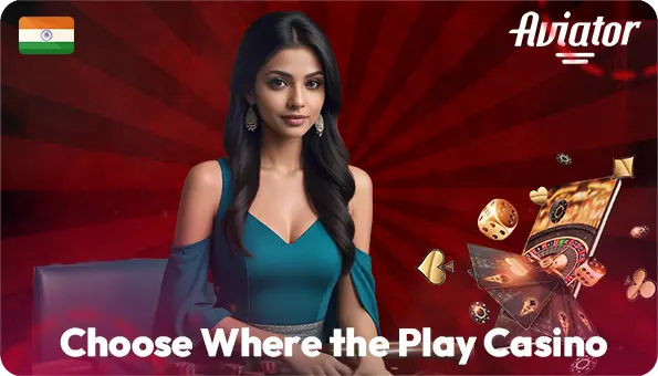 the Girl Croupier Starts the Aviator Game at the Casino We Can Choose from