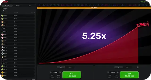 Screenshots1 the Aeroplane Game Money Gains Altitude and the Multiplier Grows